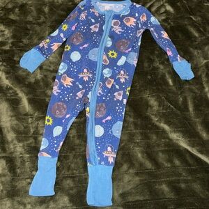 Little Sleepies 3/6 months space print